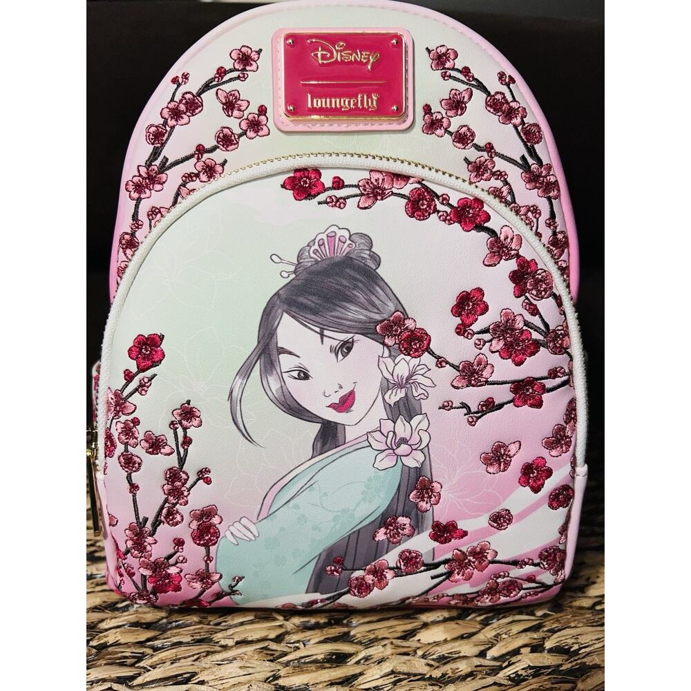 Loungefly Disney Mulan Cherry Blossom Sketch Mini Backpack